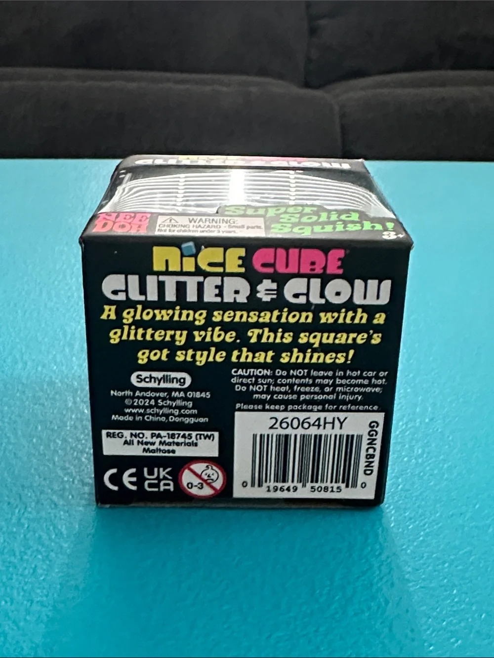 NeeDoh Nice Cube Glitter & Glow
